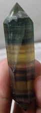 #5 157.00Ct China 100% Natural MultiColor Fluorite Crystal Point Specimen 31.40g