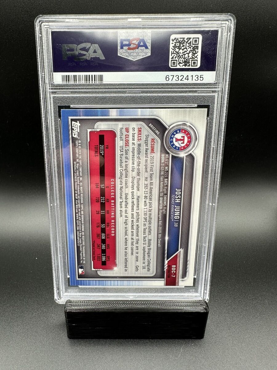 PSA 10 JOSH JUNG 1st 2019 Bowman Chrome Draft REFRACTOR PSA 10 JOSH JUNG 1st 2019 Bowman Chrome Draft REFRACTOR