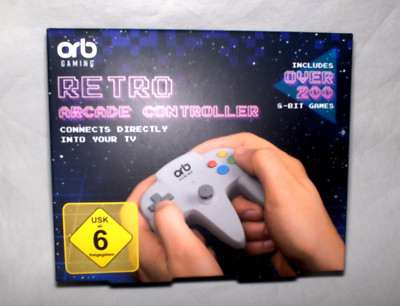 Retro Arcade Controller incl.über 200 8-Bit Spiele  Neu,OVP,RARITÄT,Lizenzware