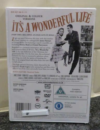 Its A Wonderful Life 1946 DVD/Poster/Art Cards James Stewart/Donna Reed - Picture 5 of 7