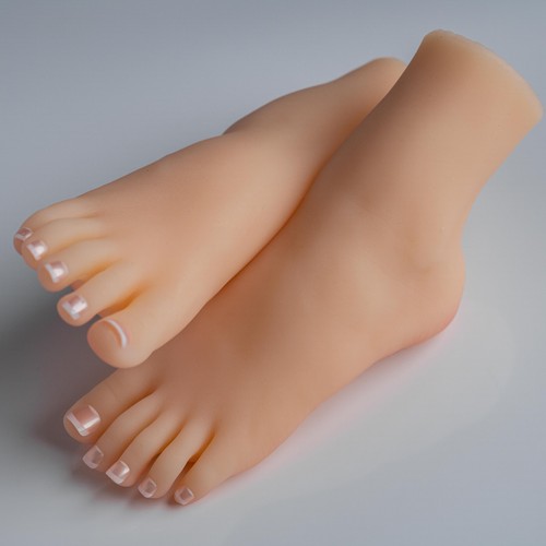 1-Pair Silicone Little Girl's Feet Wonderful Feet Mannequin Display Shoes/Socks - 第 1/6 張圖片