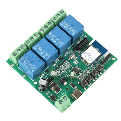 4 Channel Relay Switch Module Tuya Smart WIFI Remote Control Relay 2.4GHz 433MHz - Bild 7 von 11