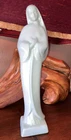 haeger? pottery blue 14” ceramic statue figuerine Art Deco Draped Madonna Mary