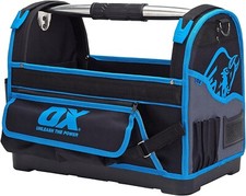 Ox Tools 18" Open Mouth Tool Tote Bag Hard Bottom Waterproof Base, OX-P262618