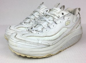 skechers shape ups white