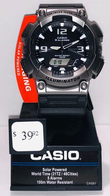 casio self charging watch