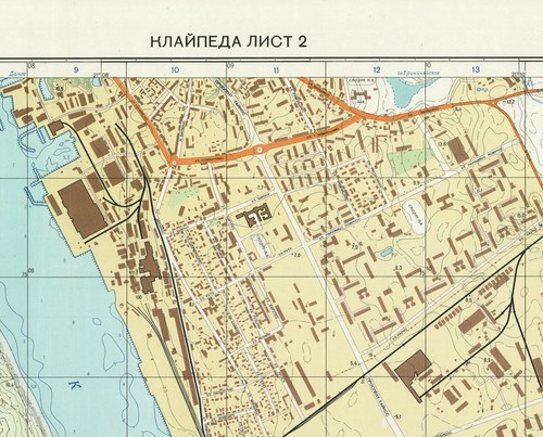 Russian Soviet Military Topographic Map - KLAIPEDA-SOUTH (Lithuania),1:10 000 - Picture 2 of 4