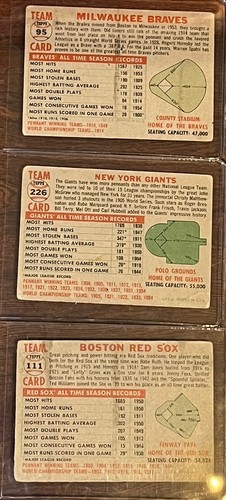 1956 Topps lot of 20- Berra Ashburn Minoso Bauer 11 teams Braves Giants Red Sox+ - Picture 22 of 24
