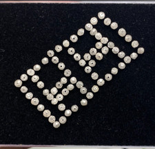 Natural Loose Diamond Faceted Round Bead Ice Grey Color I1 Clarity 1 Ct Scoop