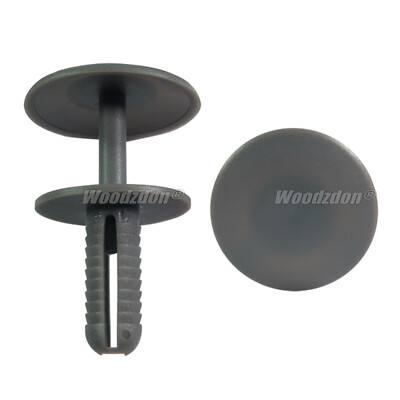 50 Push-Type Retainer Grey Nylon Clip Fastener Fit 8mm Hole For Mercedes Benz