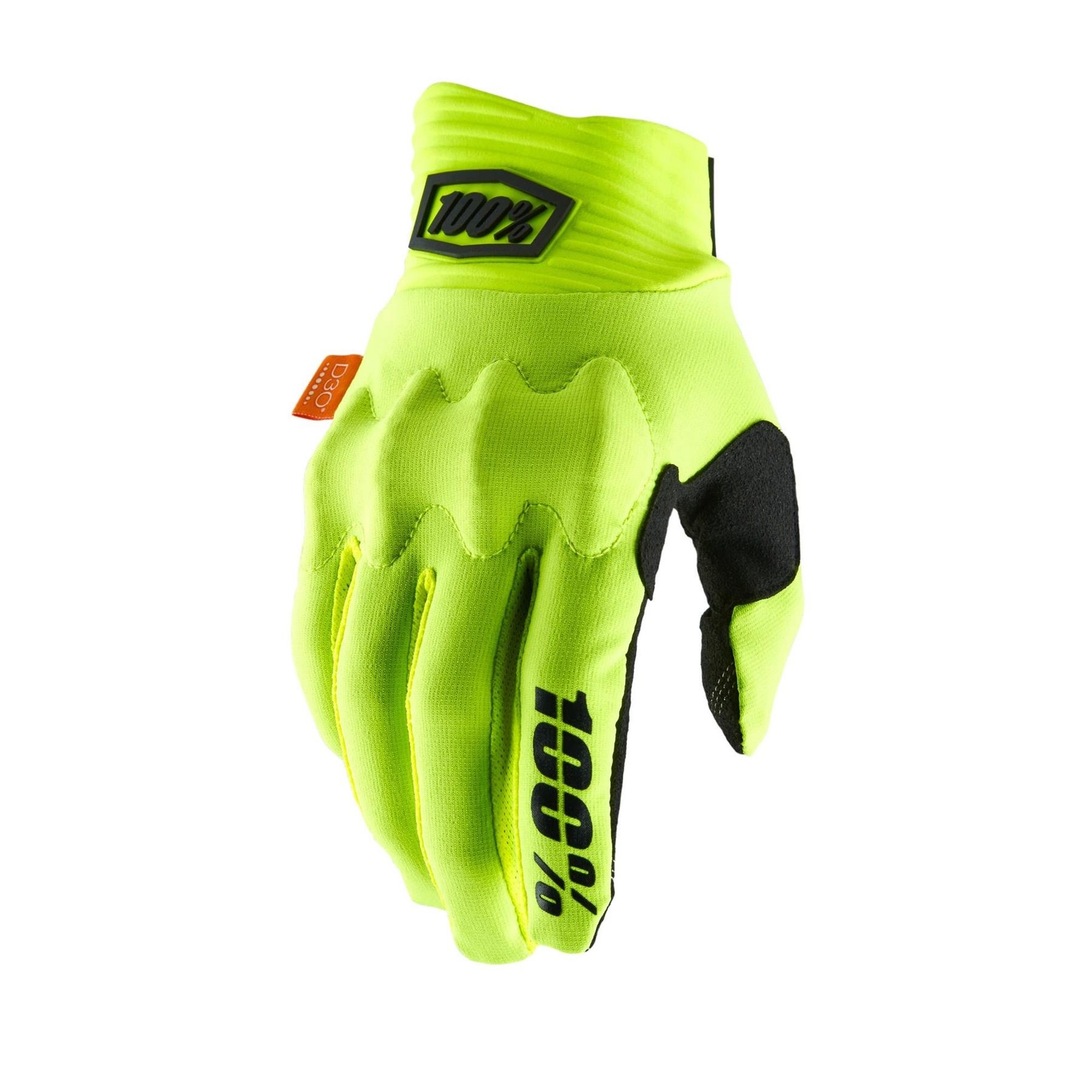 100 Percent Cognito D30 Adult MX Gloves Fluo Yellow/Black MX Motocross Off-Road