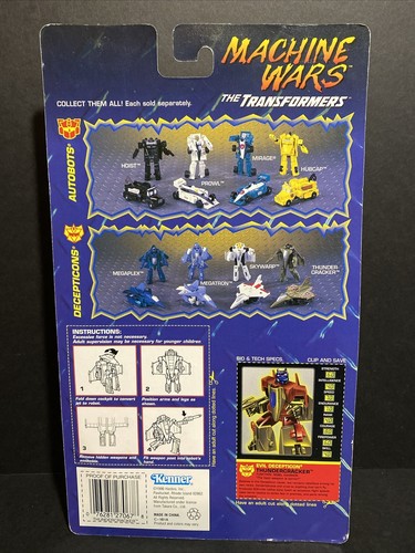 Transformers MACHINE WARS THUNDERCRACKER Evil Decepticon Sealed 1996 Hasbro NOS - Picture 2 of 3