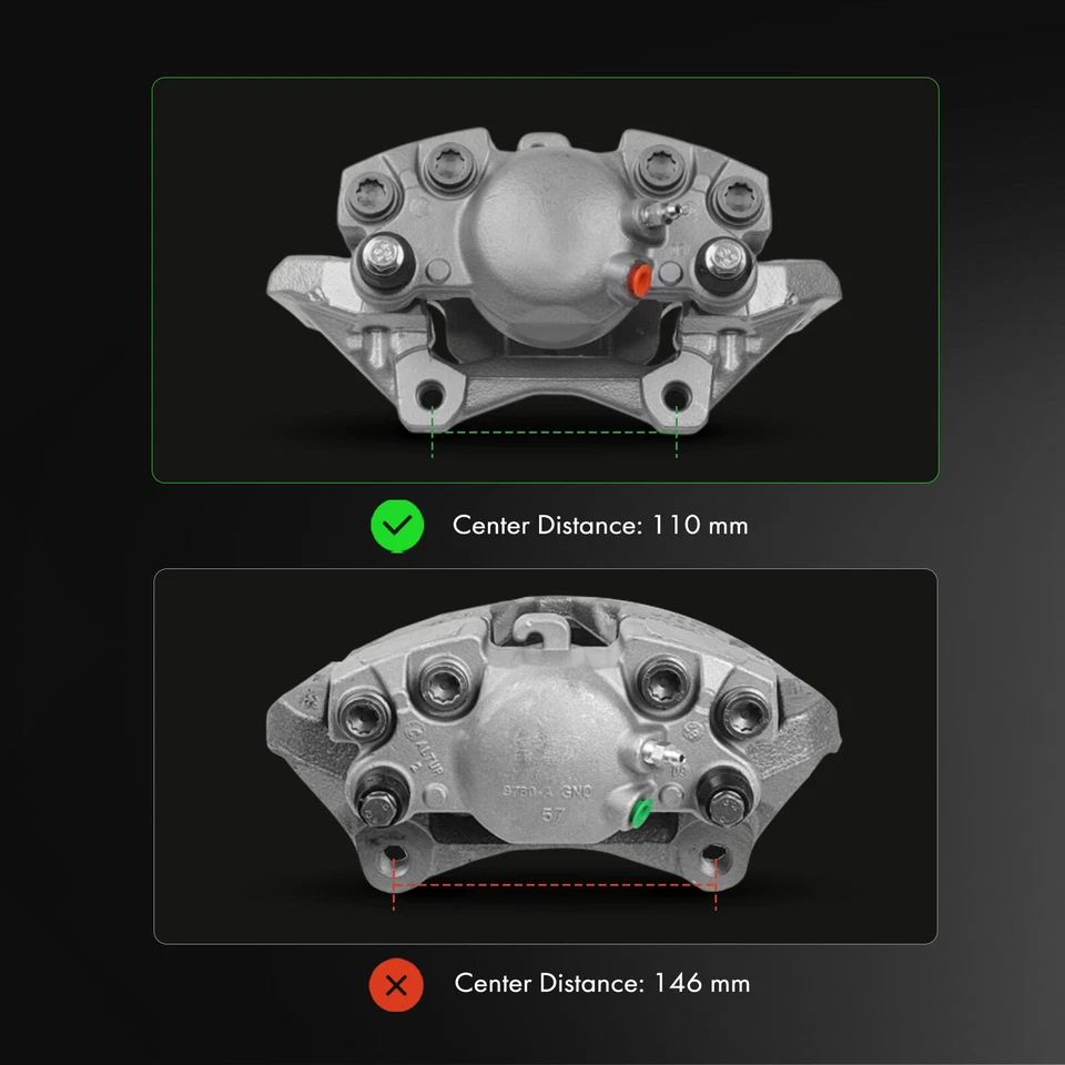 Pinza de freno de disco delantera derecha con soporte para Audi A4 allroad A4 Quattro A5 Quattro Foto 2 de 4