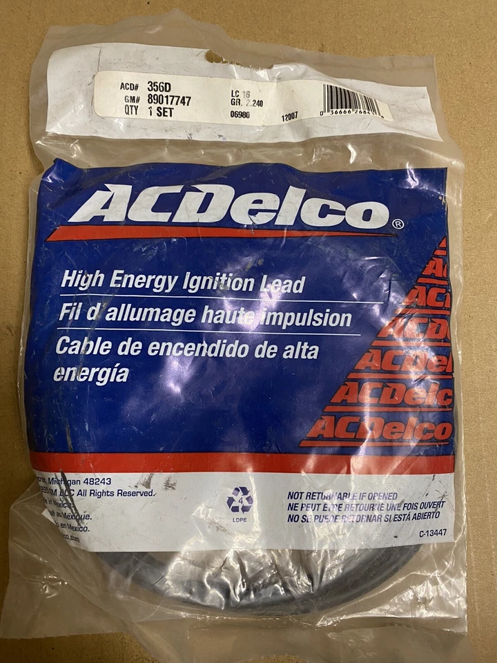 Cable Bujía ACDelco GM Equipo Original 356D Foto 2 de 4