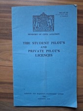 Vintage Civil Aviation Student Pilot Licence Info Booklet  1950