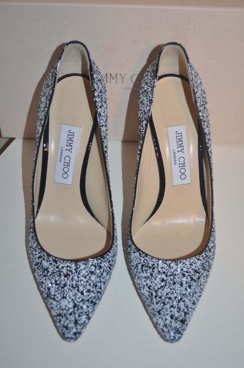 NEW Jimmy Choo ROMY 100 Pointy Toe Pump Heel Shoes Black NEW Jimmy Choo ROMY 100 Pointy Toe Pump Heel Shoes Black