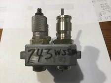 Dillon  550 Tool Head With Powder die with 243 Wssm Dies 