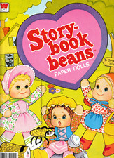 VINTAGE c1980 Story-book Beans Paper Dolls, NOS