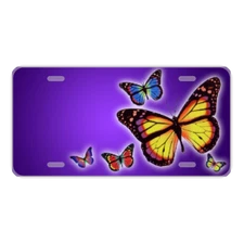 Custom Personalized License Plate Auto Car Tag Design With Beautiful Butterflies