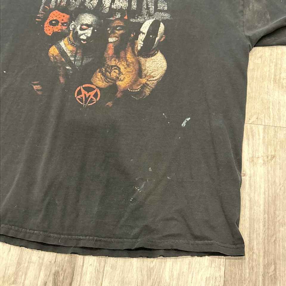 Vintage Y2K Mudvayne T-Shirt Nu Metal Band Size XL Tour Punk Rock Thrashed Faded - Image 2 of 4