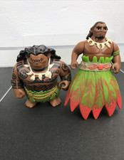 Disney Hasbro Moana Maui Chief Tui Toy Figures 4 inch Movie Characters 2016