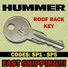 Hummer Roof Rack Key Cut to Your Code SP1 - SP5