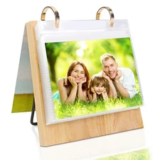 4x6 Picture Frame Desktop Display 4x6 Flip Photo Album On Stand With 60 Pockets 