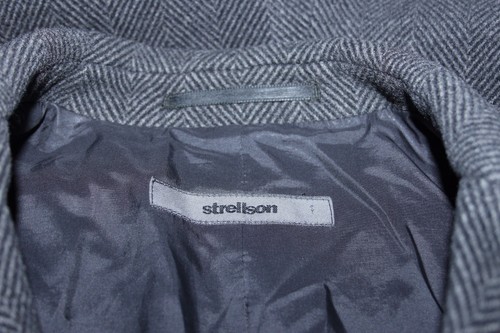 Strellson mens wool black jacket coat Size 102 - Picture 6 of 8