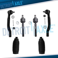 Front Inner and Outer Tie Rods + Boots for 1994 1995 1996 1997 Honda Accord CL