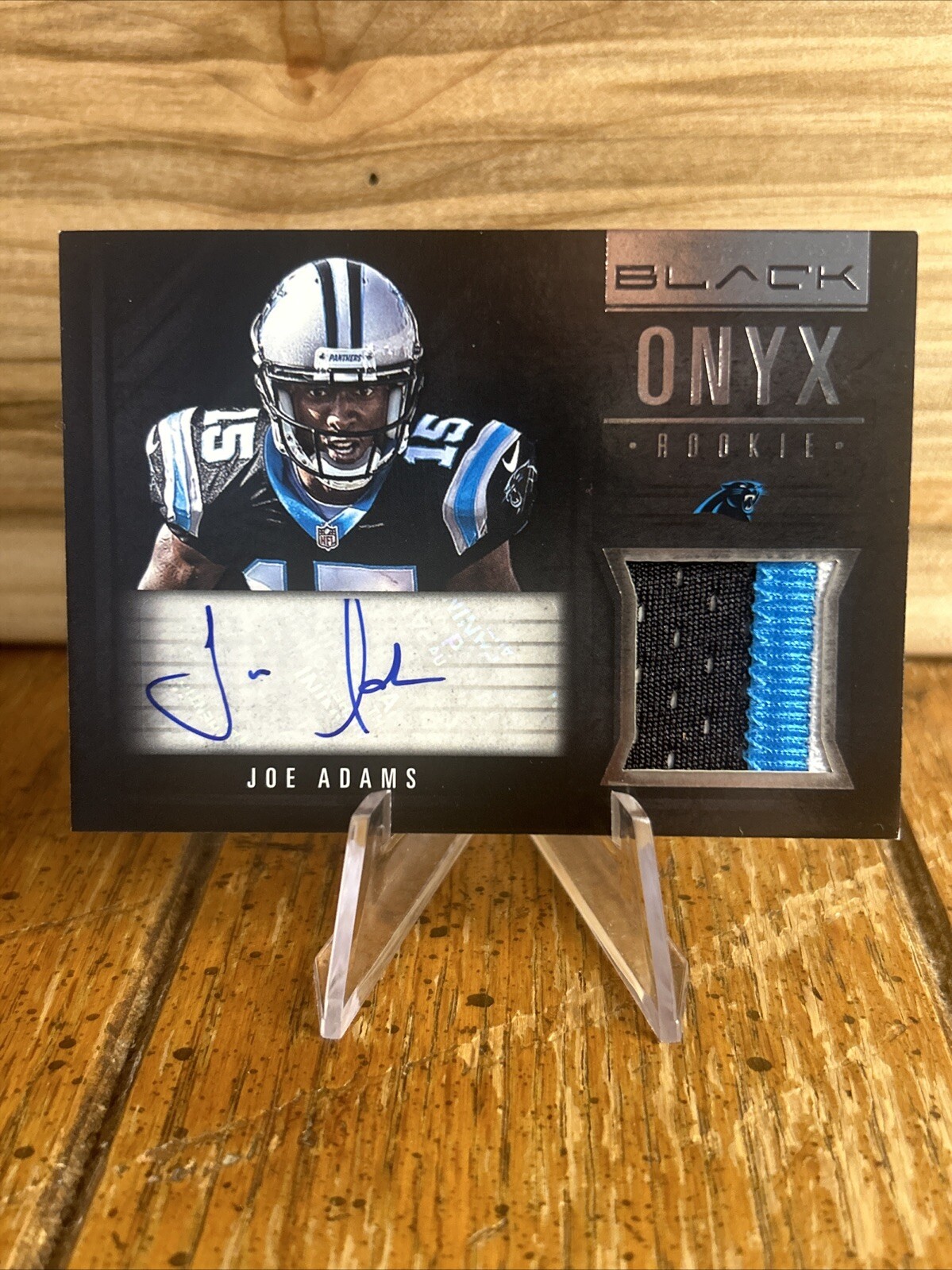 Joe Adams Panini Black Onyx Rookie Materials #28 Autograph