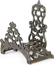 Heavy Duty Cast Iron Garden Hose Holder - Wall Mounted Water Hose Hanger - Antiq