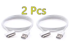 2Pcs 30-Pin To USB Charge Sync Cable Charger for iPhone 3G 4 4s ipod Ipad