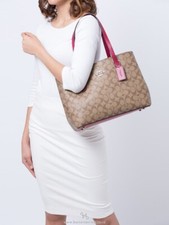 coach mini avenue carryall in signature canvas