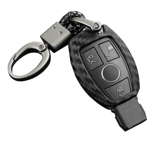 For Mercedes-Benz Carbon Fiber Smart Car Key Case Cover Fob Holder Accessories - Bild 7 von 7