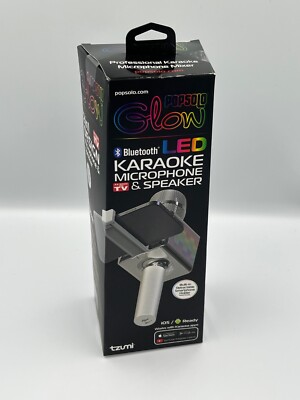 Pop Solo LED Karaoke Microphone Black As Seen On Tv Android iPhone Popsolo 6 
