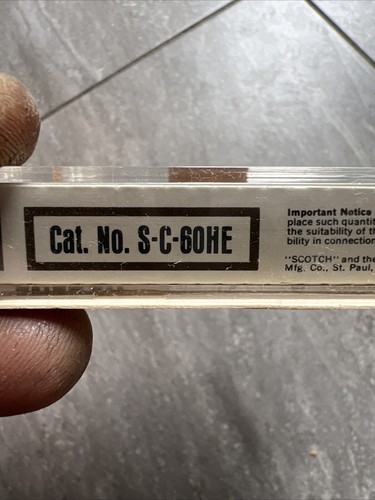(2) Scotch Type 1 Tape Bias 60 Blank Cassette Tape ME -C-60 NOS Sealed Vintage - Picture 8 of 9