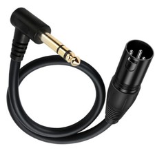 6.35mm 1/4 TRS Right Angle Male to XLR Male Balanced Audio Cable for Mic Mixer