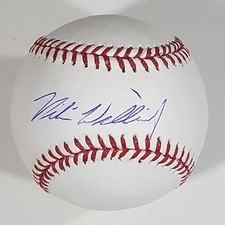 Nick Williams Philadelphia Phillies Autographed OML Baseball w/ PSA DNA RC Graph