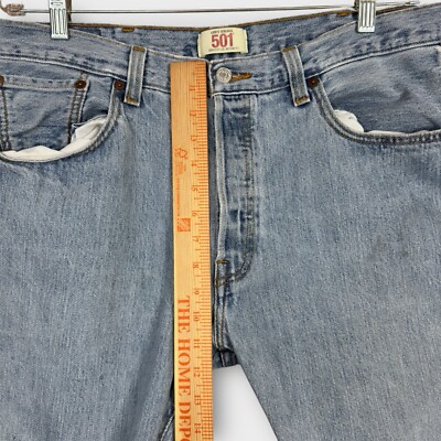 Vintage Levis XX Original 501 Button Fly Jeans 34x28 Blue Denim