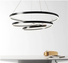 Modern LED Dimmable Metal Chandelier Ceiling Light Geometric Shape (Mo. Yasmine)