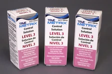 Control Solution Level 3 for TRUE Metrix Meter (Pack of 3) Exp 12/31/2025