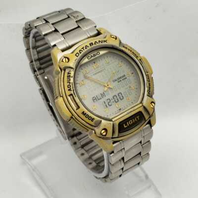Casio Data Bank ABX-67 Module 1758 Ana-Digi Quartz Vintage Men's