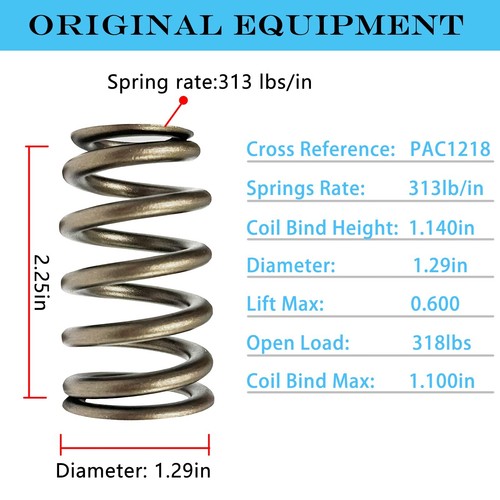 PAC1218 Ls Valve Springs for .600" Lift For LS1 LS2 LS3 LS7 4.8L 5.3L 5