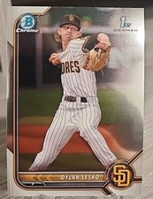 Dylan Lesko 2022 Bowman Draft Chrome Base #BDC-27 San Diego Padres