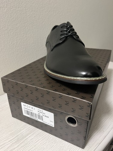 Mofri Men's Size US 14 Casual Dress Shoes Formal Oxford Black Leather w/ Box - Picture 3 of 4