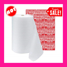 Hardex Perforated Foam Roll Packing Wrap Cushion 100' x 12" PINK Perforated