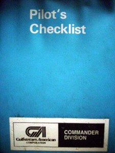 Gulfstream Commander 500 Pilot's Condensed Check List