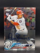 2018 Topps Chrome Rookie Autographs Adrian Sanchez #RA-ASA- Washington Nationals