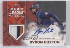 2022 Topps Series 2 Major League Material Red 12/25 Byron Buxton Auto 2g8