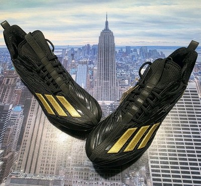 Adidas Adizero 12.0 Football Cleats Shoes Black/Gold Mens Size